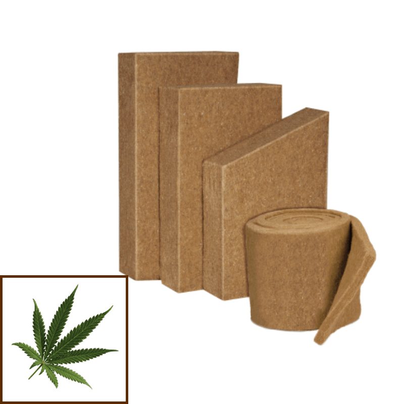 Kanapių ir džiuto pluošto vata Thermo Hemp Combi Jute, 100 mm
